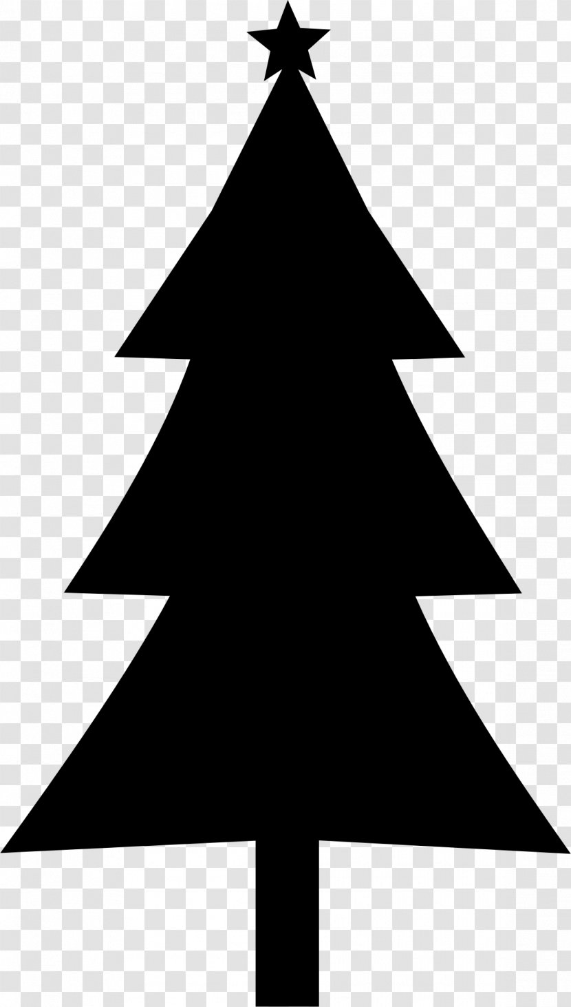Christmas Tree Silhouette Clip Art - Fir-tree Transparent PNG