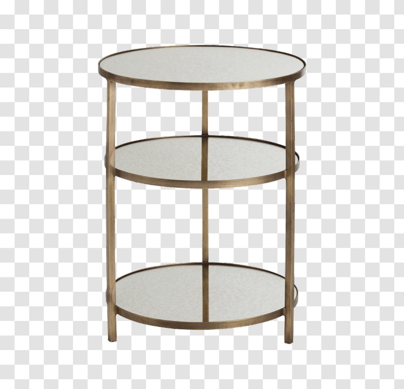Bedside Tables Mirror Light Coffee - End Table - Antique Transparent PNG
