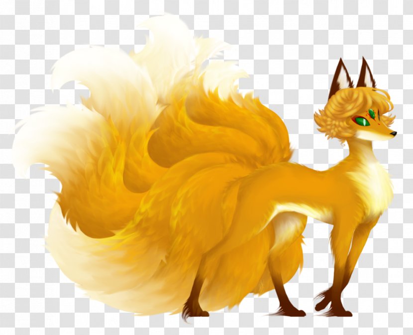 Nine-tailed Fox DeviantArt - Beak - Organism Transparent PNG