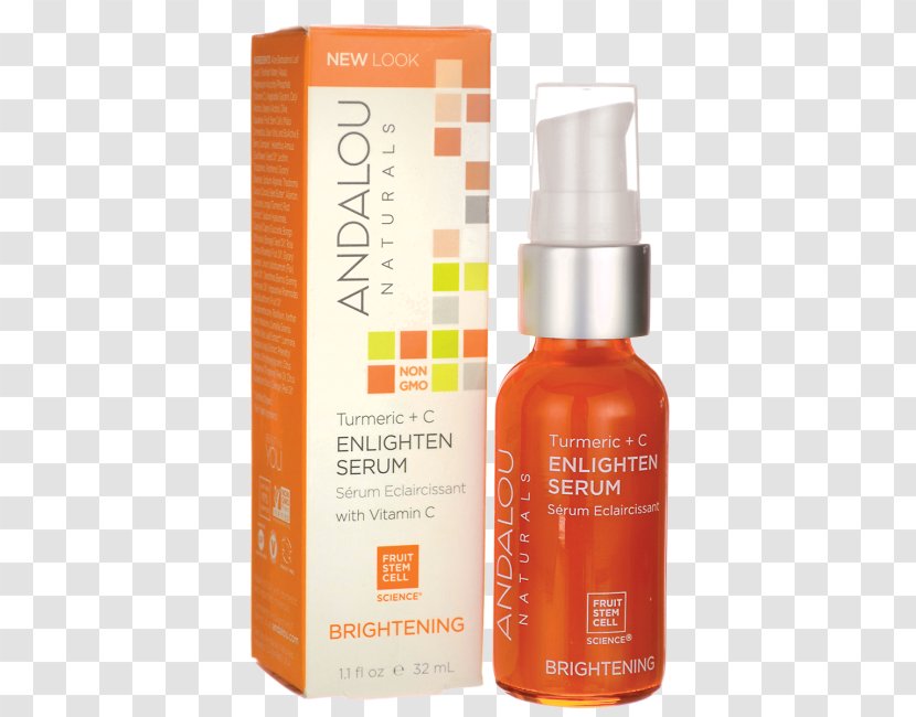 Andalou Naturals Turmeric + C Enlighten Serum Therapy Lotion - Honey Transparent PNG