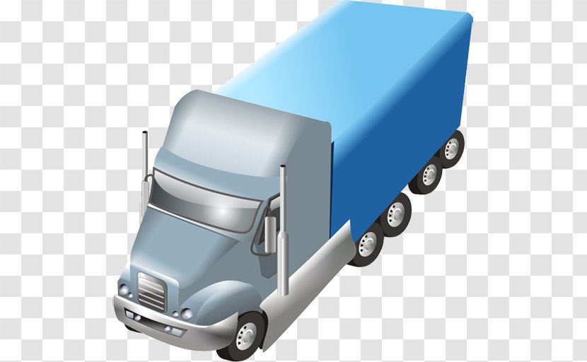 Car Truck - Motor Vehicle - Blue Trailer Icon Transparent PNG