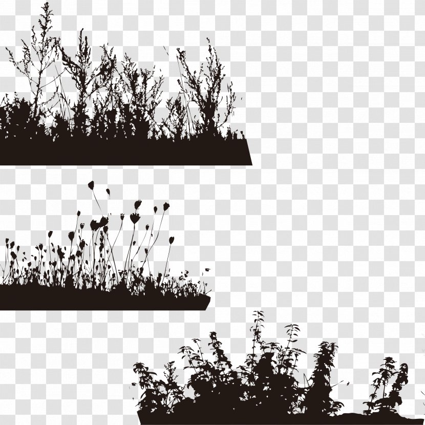 Silhouette Tree Wallpaper - Grass Transparent PNG
