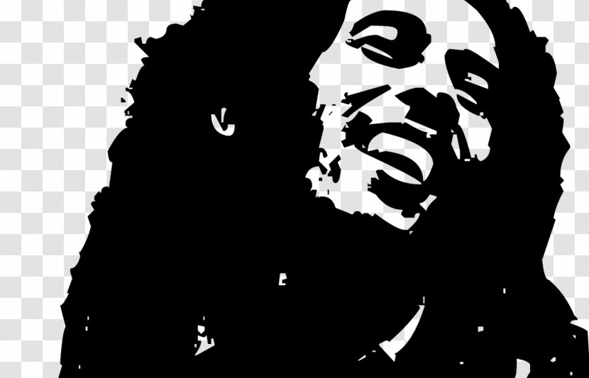 Bob Marley Stencil Art Clip - Photography Transparent PNG