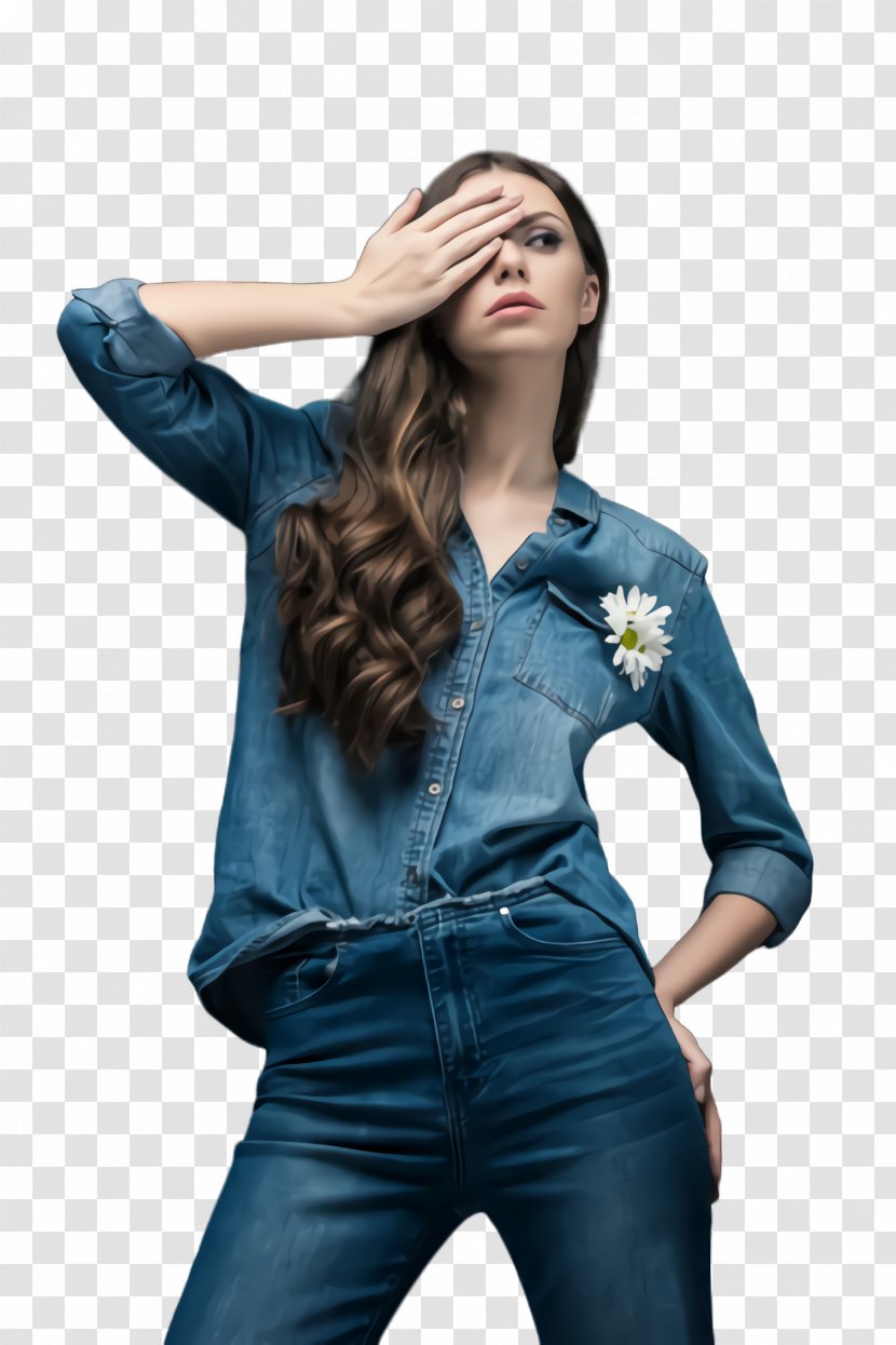 Jeans Denim Blue Clothing Waist - Sleeve - Shoulder Textile Transparent PNG