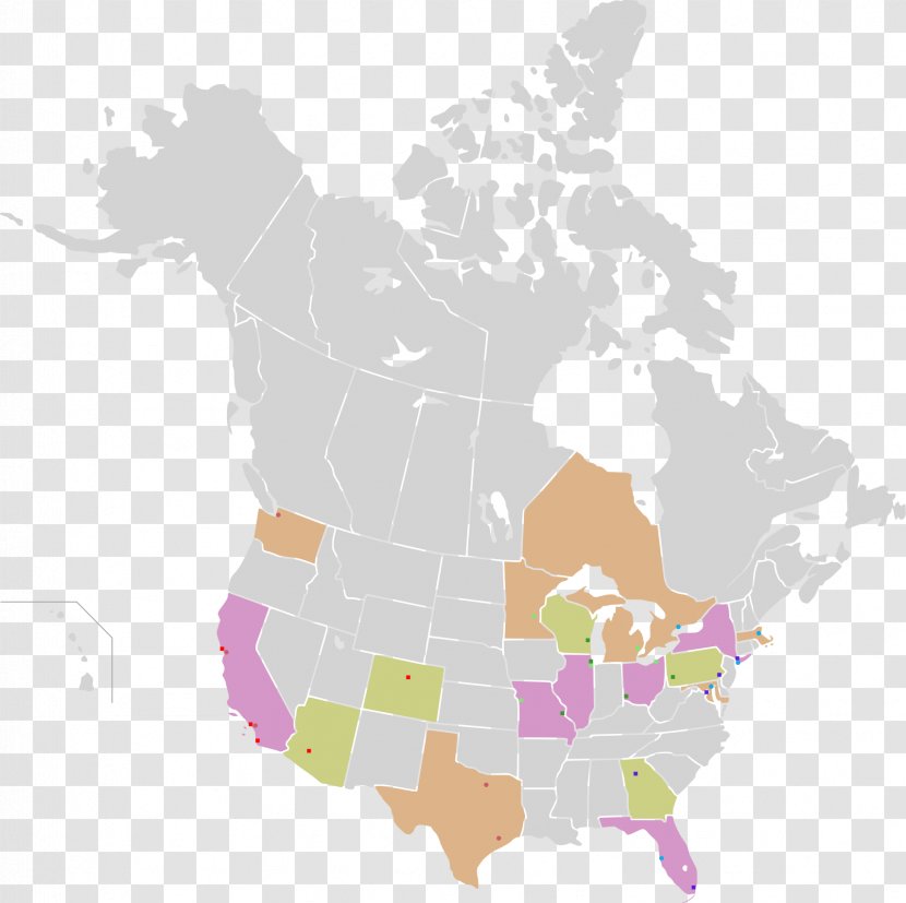 Rail Transportation In The United States Blank Map Canada Transparent PNG