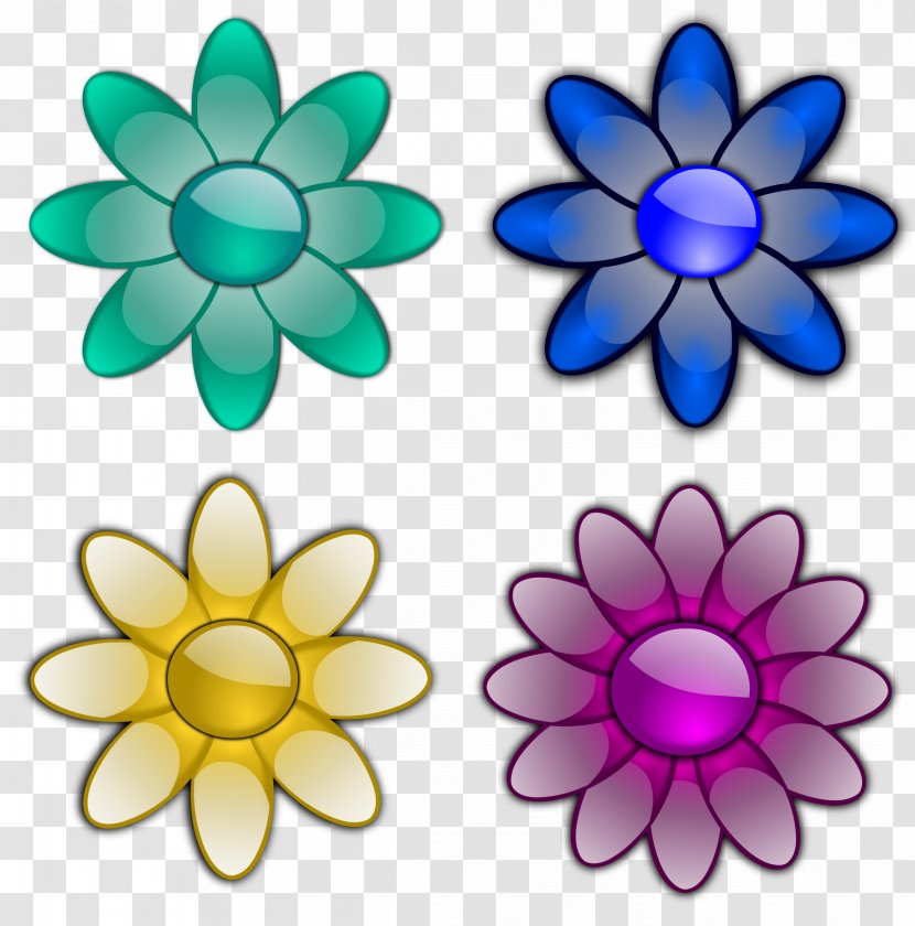 Flower Free Content Clip Art - Glossy Cliparts Transparent PNG