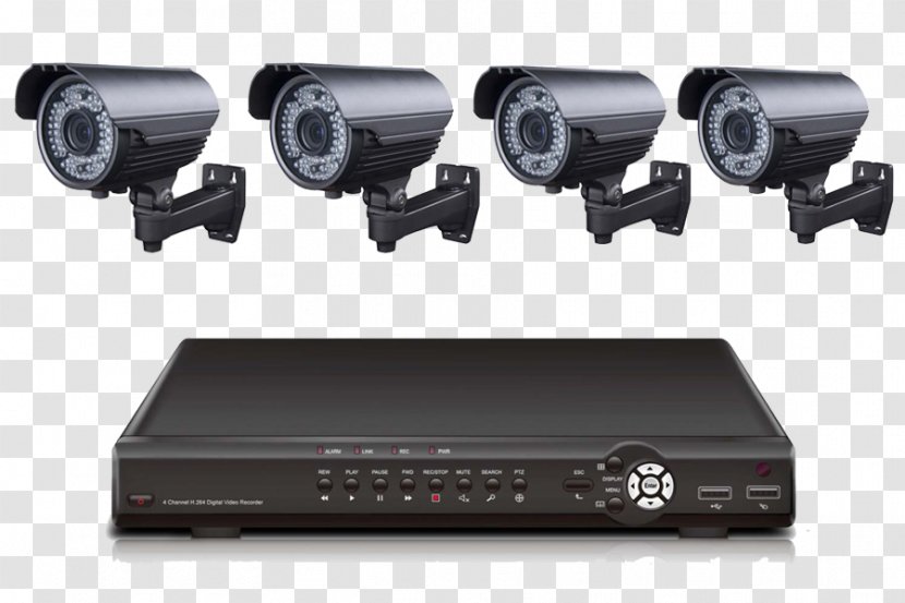Closed-circuit Television System Digital Video Recorders Wireless Security Camera - Computer Network Transparent PNG