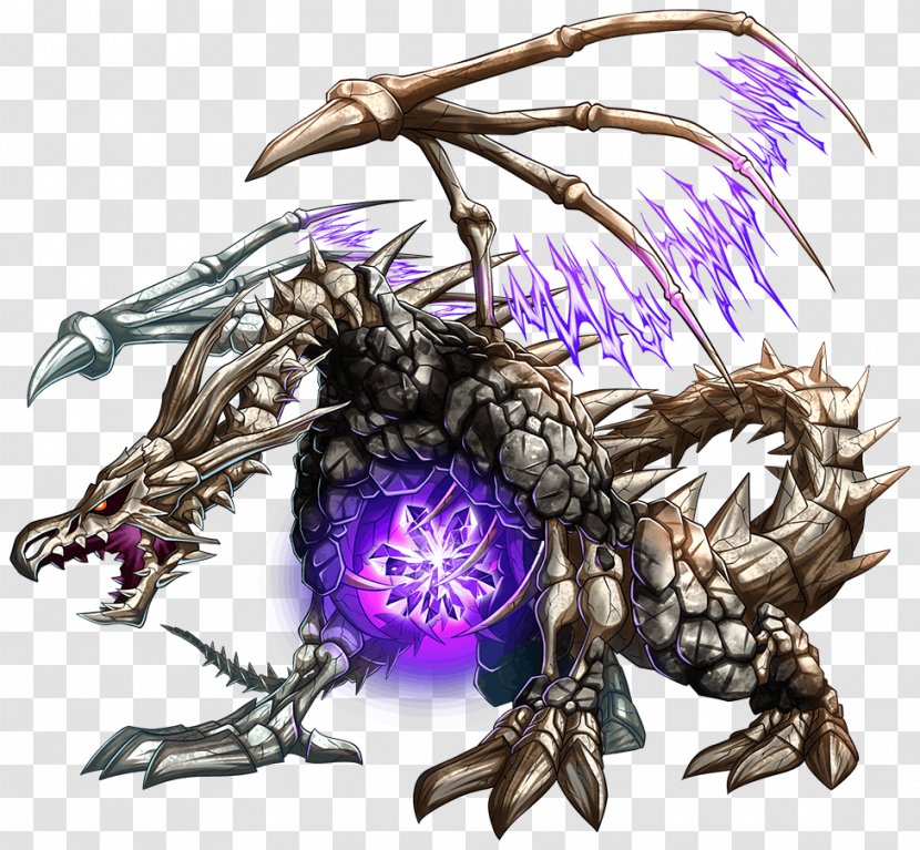 Brave Frontier Art Dragon - Mythical Creature - Sharp Teeth Transparent PNG