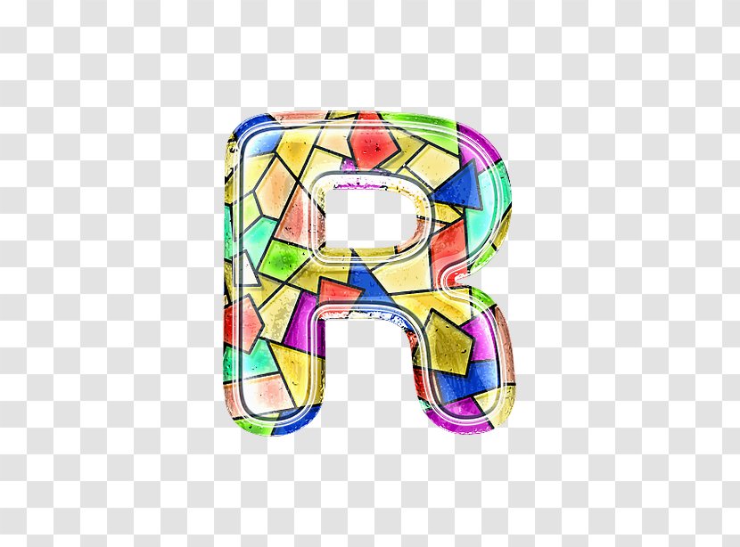 Illustration - Heart - Stained Glass Letter R Transparent PNG