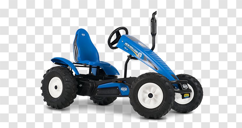 Go-kart John Deere Case IH New Holland Agriculture Tractor - Electric Blue - Go Cart Transparent PNG