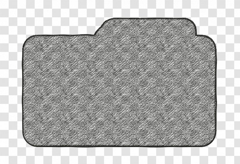Folder Icon - Grey - Rectangle Flooring Transparent PNG
