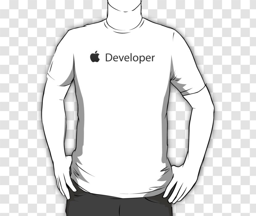 T-shirt Hoodie Clothing Brooch - Cartoon - Apple Developer Transparent PNG