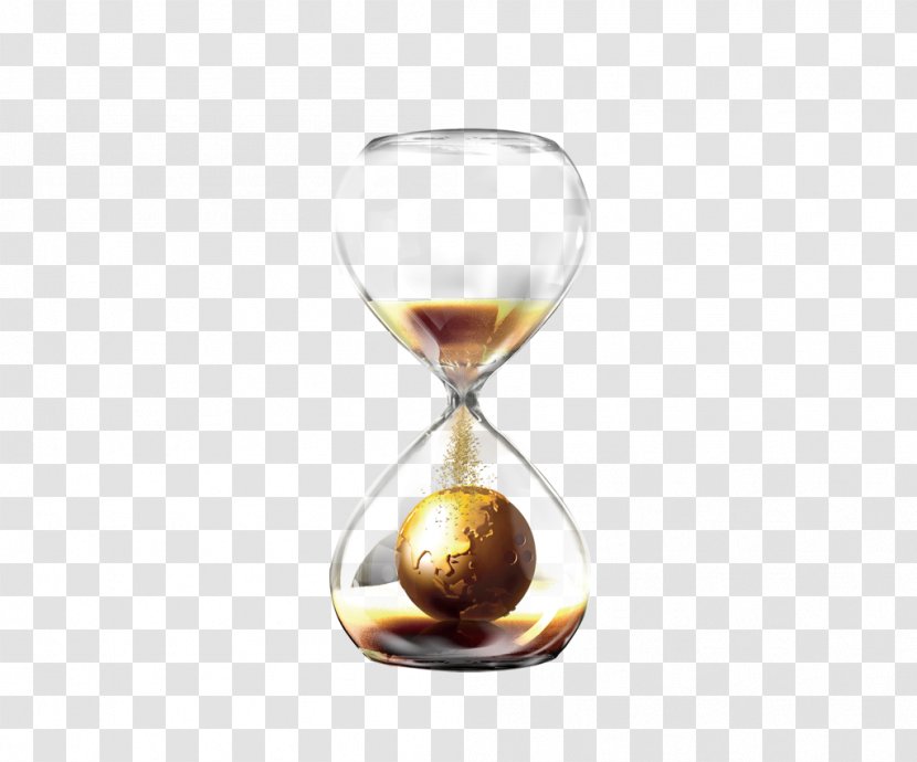Hourglass Sand Time Computer File - Clock - Golden Transparent PNG