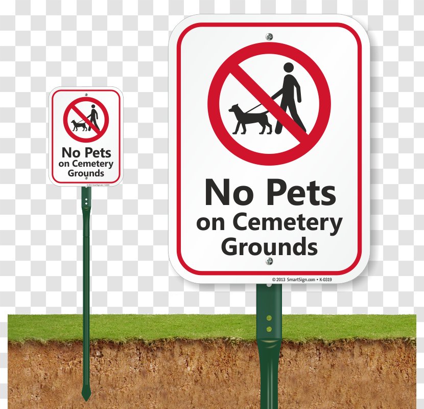 Dog Walking Traffic Sign Pet Signage - Campsite - Cemetery Signs Transparent PNG