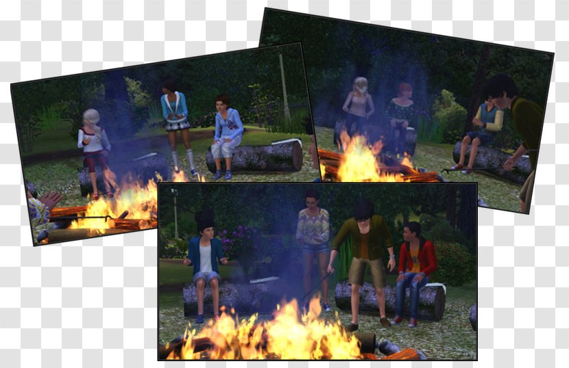 Campfire Recreation - Heat Transparent PNG