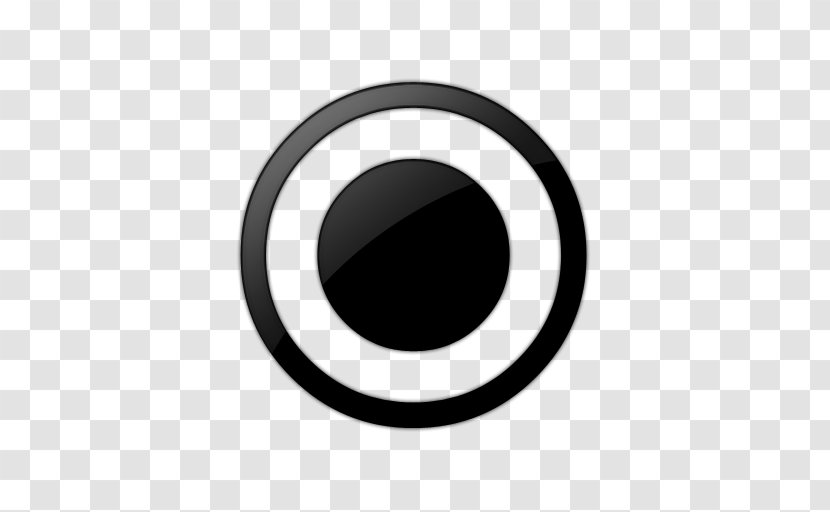 Symbol White Logo Black - Blackcircles Transparent PNG