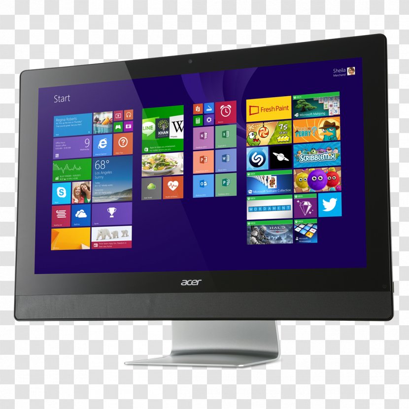 Laptop All-in-one Acer Aspire Desktop Computers - Personal Computer - Bigger Zoom Big Transparent PNG