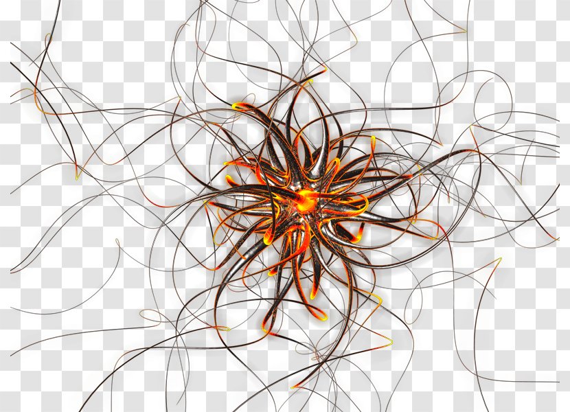 Neuron Computer Network Artificial Neural Rendering - Flower - Data Transparent PNG