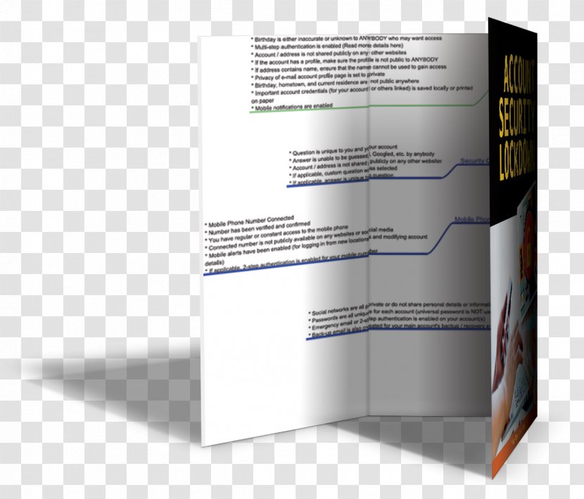 Training Career Brand Brochure - Personal Information Security Transparent PNG