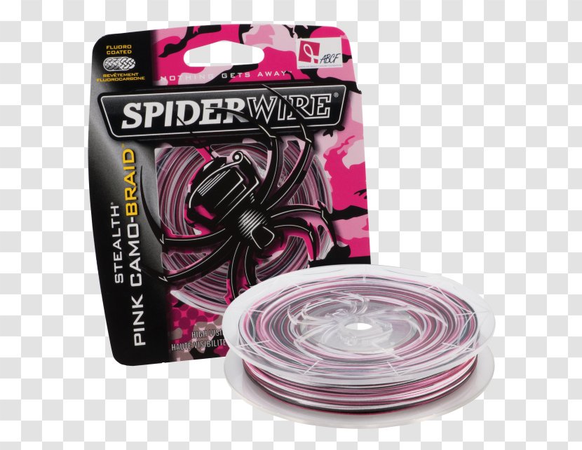 Braided Fishing Line Monofilament Rods - Pink Transparent PNG