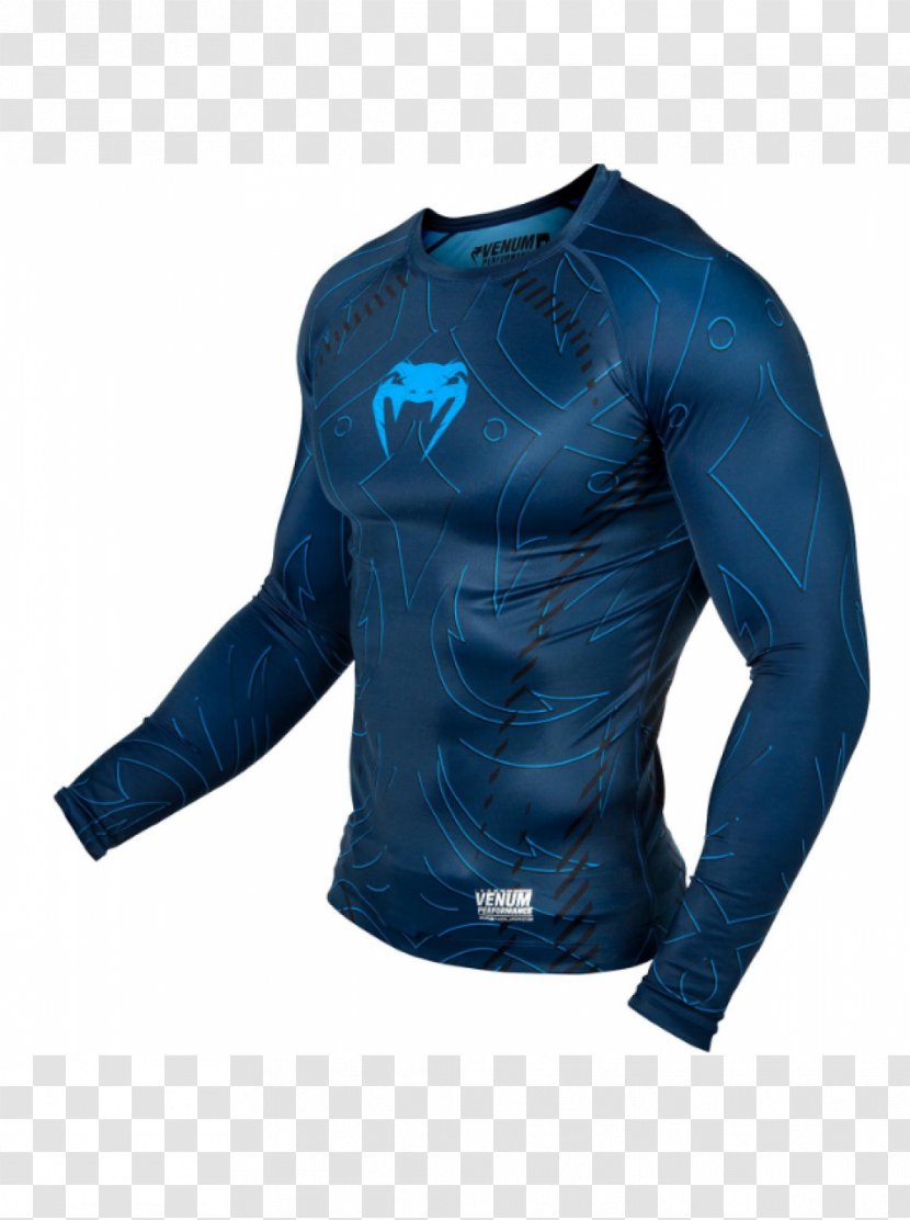 Venum Jersey Sleeve T-shirt Clothing - Blue Transparent PNG