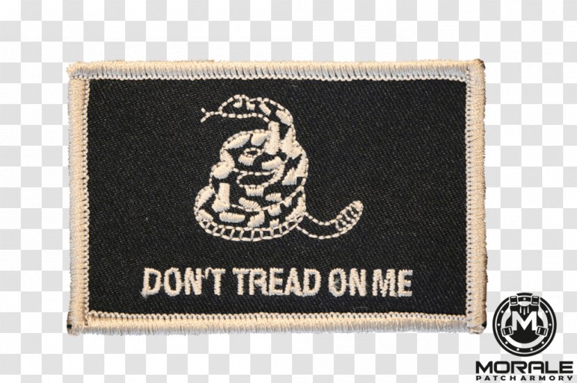 Gadsden Flag Rattlesnake Of The United States Morale Patch - Brand - Eastern Diamondback Transparent PNG