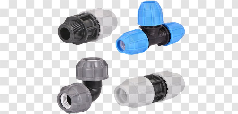 Plastic Piping And Plumbing Fitting High-density Polyethylene Compression Pipe - Coupling - Fittings Transparent PNG
