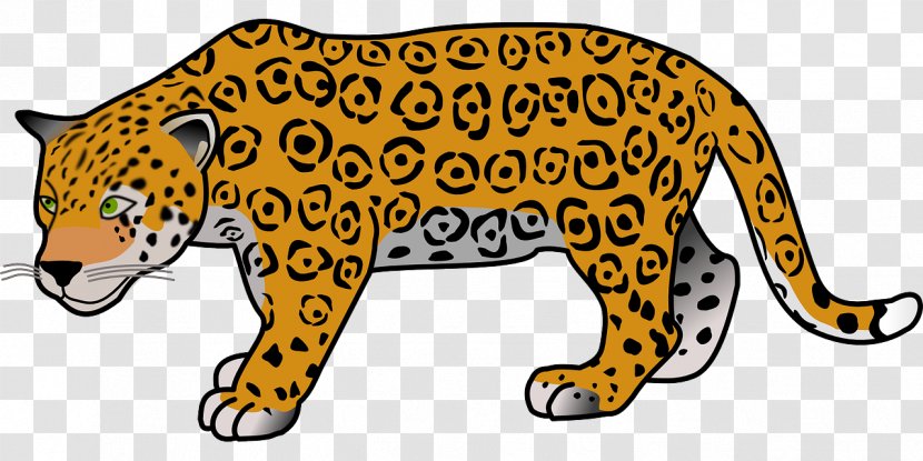 Jaguar X-Type Cheetah Leopard Clip Art - Yellow Transparent PNG