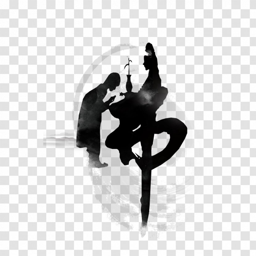 Ink Brush Buddhism Buddhahood Art Calligraphy - Modern Dance - Buddha Word Picture Transparent PNG