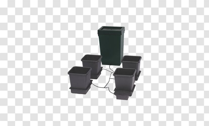 AutoPot 4-Pot System Irrigation Hydroponics Atami 8-Pot-System EASY2GROW Kit Autopot 2 Pots + Réservoir - 4pot - Exhaust Fan Small Grow Box Transparent PNG