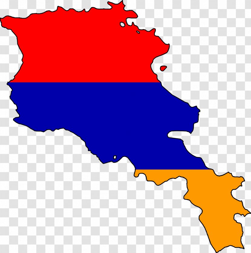 Flag Of Armenia Blank Map - Area - Country Transparent PNG