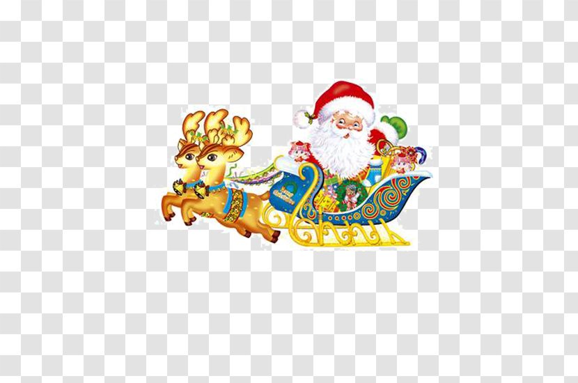 Santa Clauss Reindeer Christmas Ornament - Decoration - Elk Transparent PNG