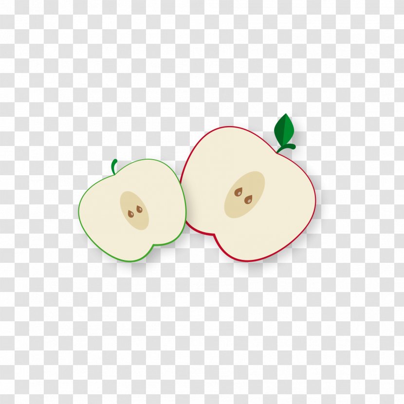 Apple Fruit - Food - Half Stars Elements Transparent PNG
