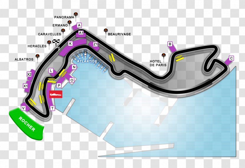 Monte Carlo 2018 Monaco Grand Prix Circuit De Formula One 1995 - Ky Agency - Racing Transparent PNG
