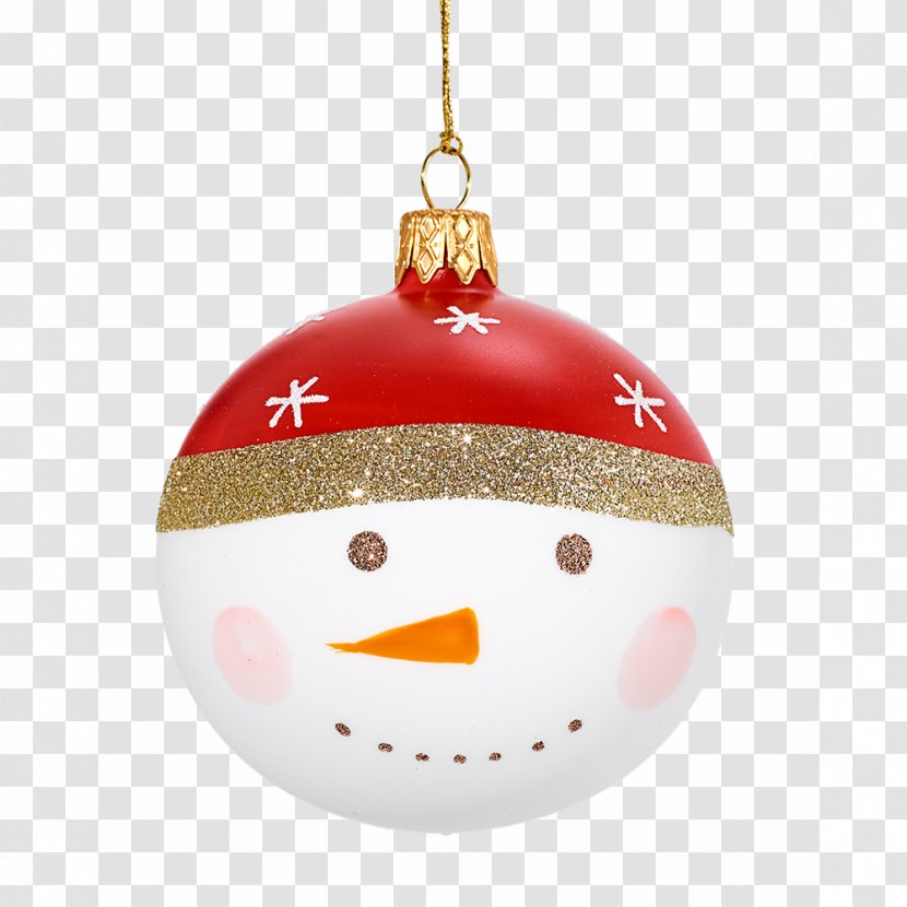 Christmas Ornament Santa Claus Bombka Day Decoration - Snowman Transparent PNG