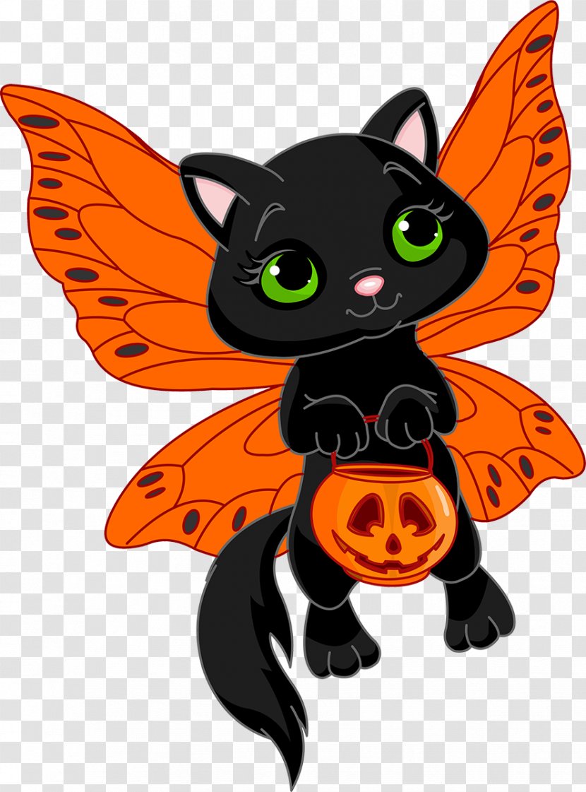 Tooth Fairy Halloween Clip Art - Small To Medium Sized Cats Transparent PNG