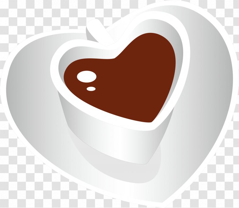Coffee Cup Heart Font - Milk Vector Element Transparent PNG