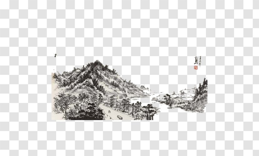 Mountain View Ink Transparent PNG