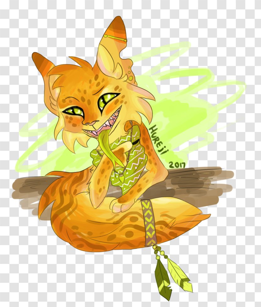 Whiskers Red Fox Cat Illustration Cartoon - Heart Transparent PNG