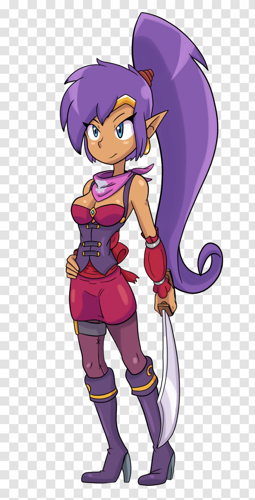 Shantae And The Pirate's Curse Fan Art Video Game DeviantArt Xbox One - Watercolor - Frame Transparent PNG