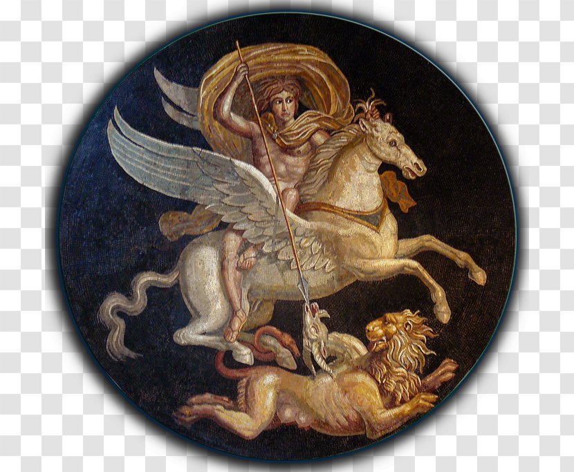 Bellerophon Pegasus Chimera Greek Mythology - Unicorn Transparent PNG