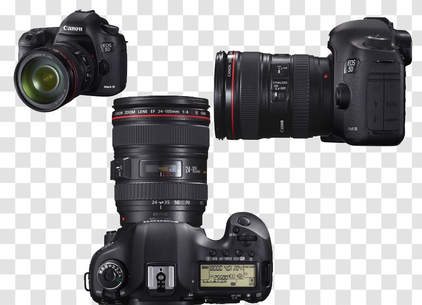 Canon EOS 5D Mark III IV 6D EF 24–105mm Lens - Digital Slr - Camera Transparent PNG