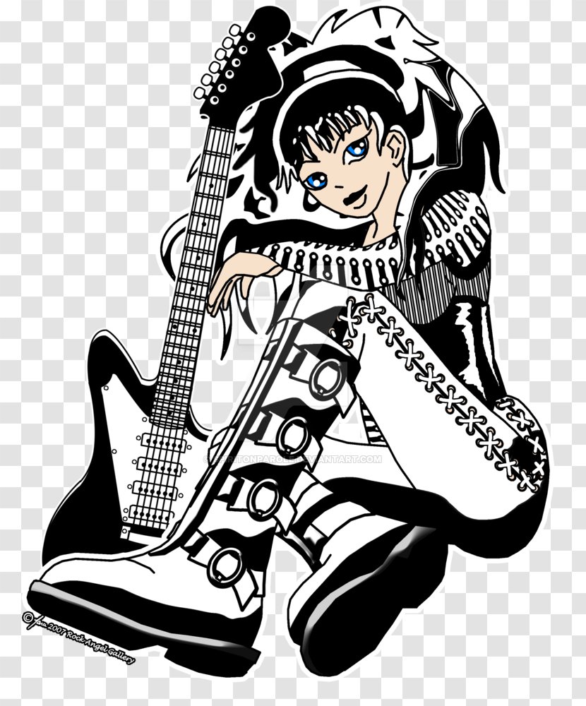 Drawing Electric Guitar - Tree Transparent PNG