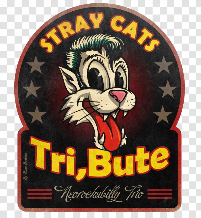 Stray Cats The Tomcats Rockabilly Rock And Roll Racin' Devil - Art - Cat Strut Transparent PNG