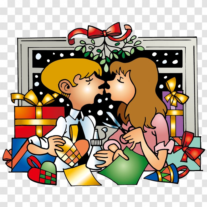 Santa Claus Christmas Clip Art - Tree - Harvest Of Love Couple Transparent PNG