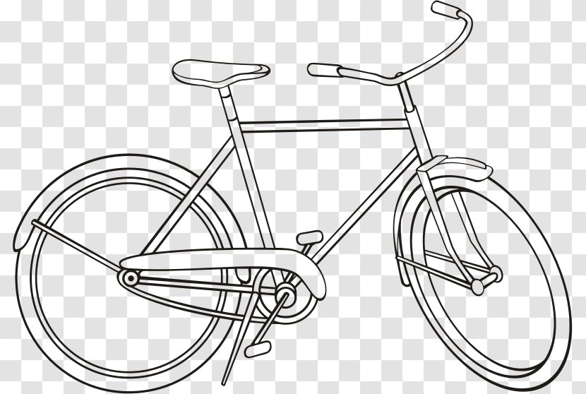 Bicycle Image Cycling Clip Art Drawing - Mode Of Transport Transparent PNG