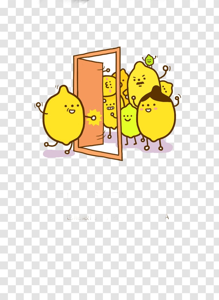 Logo Lemon Icon - Yellow - Flat Cartoon Transparent PNG