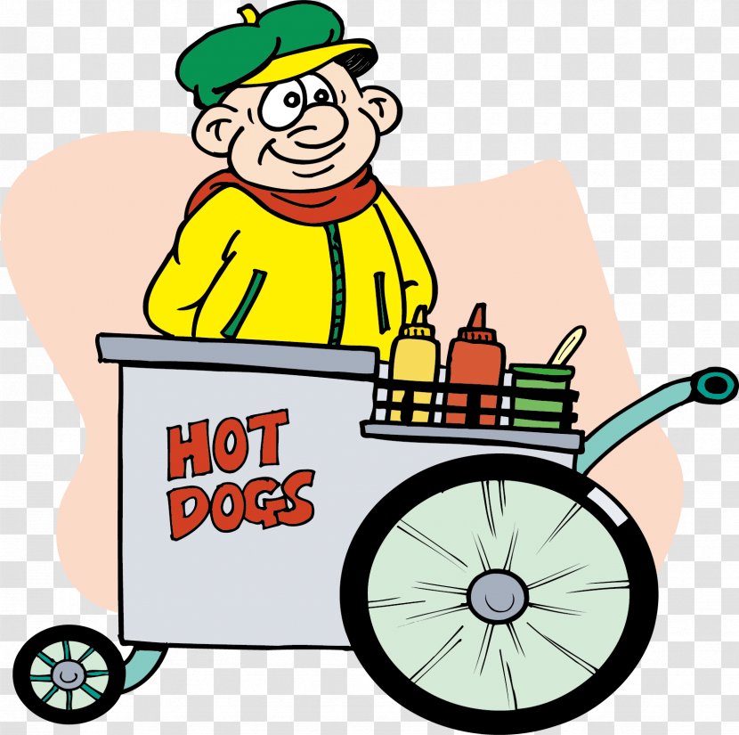 Hot Dog Cart Street Food Stand Clip Art - Hawker - Material Picture Transparent PNG