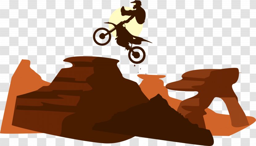 Motorcycle Bicycle Motocross Dirt Jumping - Mountain Bike - Field Motor Vector Transparent PNG