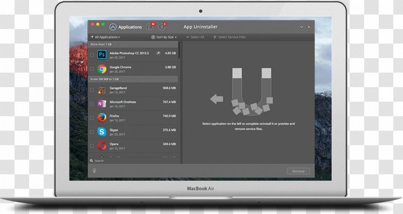 Computer Software MacBook Air Uninstaller - Macbook Transparent PNG